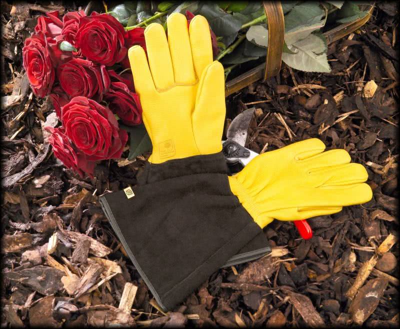 Садовые перчатки для роз GOLD LEAF