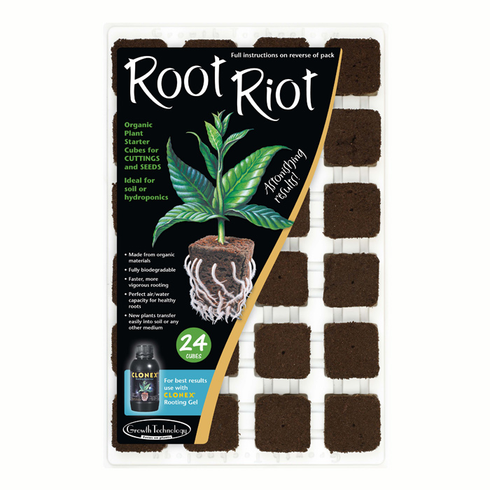 Кубики для укоренения Клонекс -Root Riot 24 шт
