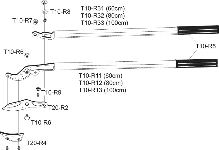 Сменное лезвие для сучкореза VESCO T20/60-80-100